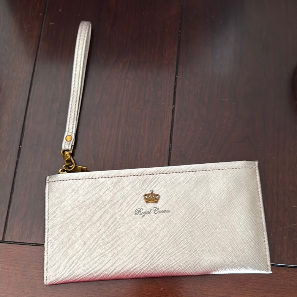 Disney Cream and Gold Clutch Wristlet
